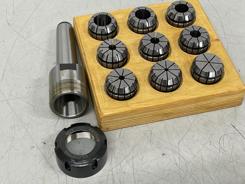 Spannzangenfutter MK3, Spannzangensatz mit Spannzangeaufnahme ER32