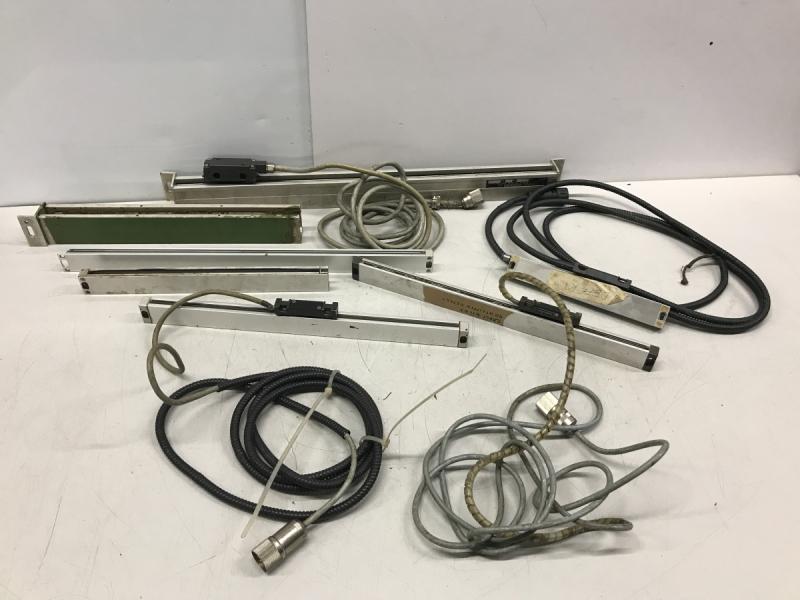 Konvolut defekte Heidenhain Glasmaßstäbe, Drehgeber, Glasmaßstab, inkrementales Längenmesssystem