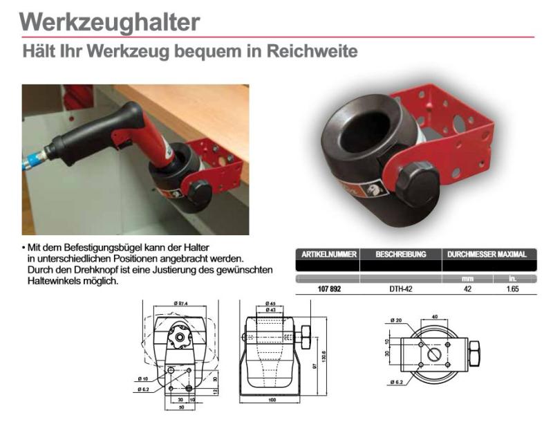 Werkzeughalter für Pistolengriffwerkzeuge