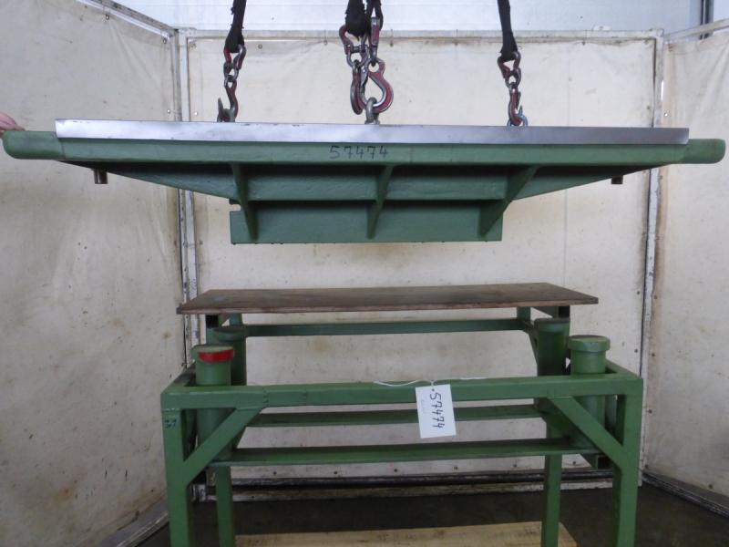 Aufspannplatte, Maschinentisch mit Metallunterbau, Aufspanntisch, Montagetisch