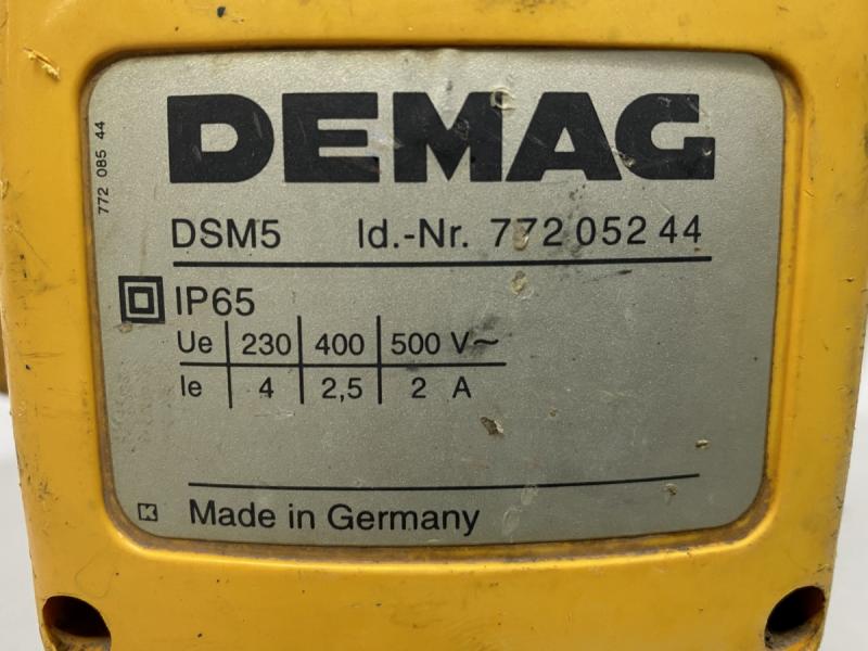 Manulift Bedienflasche, Steuerschalter für DEMAG Hubwerk, Hängetaster, Kranflasche, Kransteuerung
