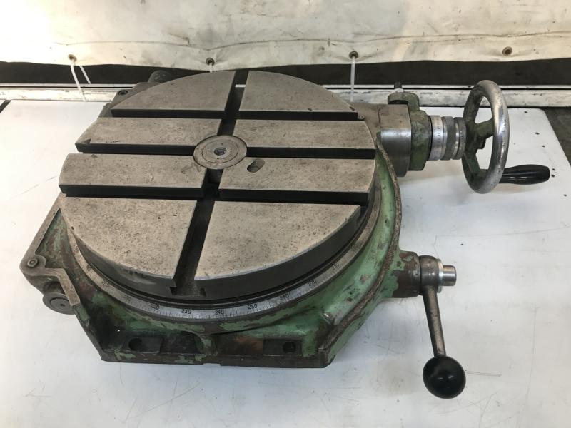 Rundtisch, Rundteiltisch mit Kurbel und Skala zum direkten und indirekten Teilen