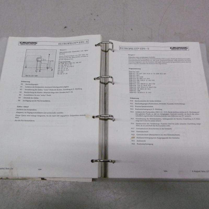 Programmieranleitung, Bedienungsanleitung, Handbuch, Anleitung Operation Manual für CNC Drehmaschine