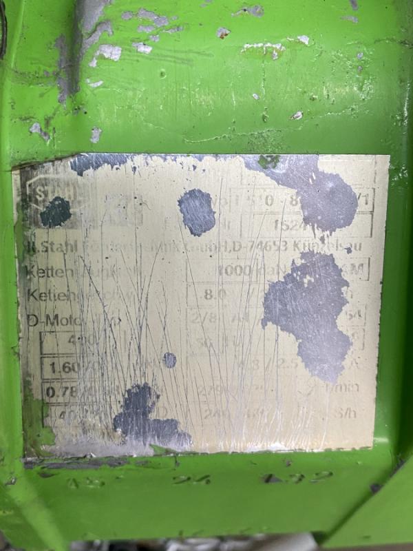 E-Kettenzug, Elektro Hubwerk, Kran 2000 kg