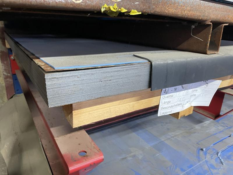 Stahlblech, Blechtafel, Karosserieblech für Oldtimerreparatur, Feinblech - Blechdicke 1 mm