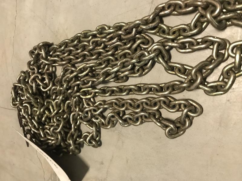 Lastkette für Kran, Anschlagkette, Gliederkette für Kettenzug DEMAG, Galvanisch verzinkte Rundstahlkette