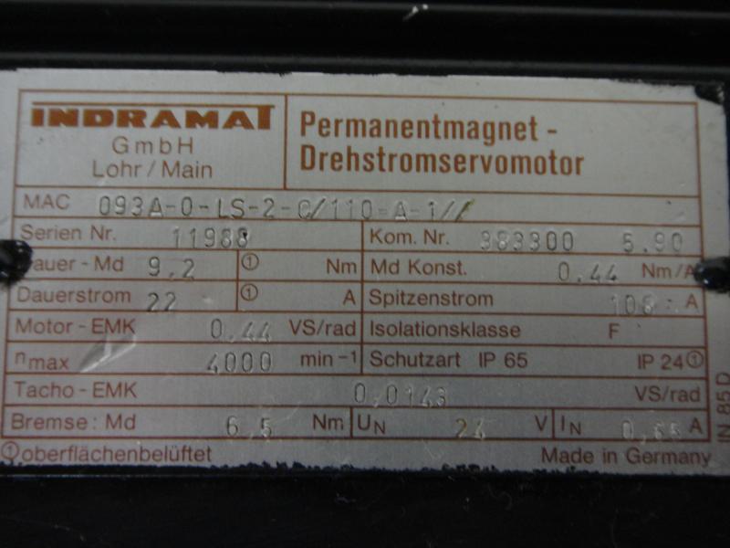 Permanentmagnet Drehstromservomotor