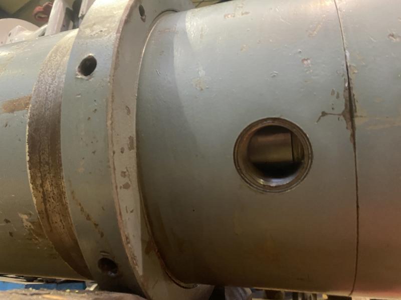 Hydraulikzylinder Doppeltwirkend, Flanschzylinder, Pressenzylinder, Presszylinder 160 Tonnen 325 bar