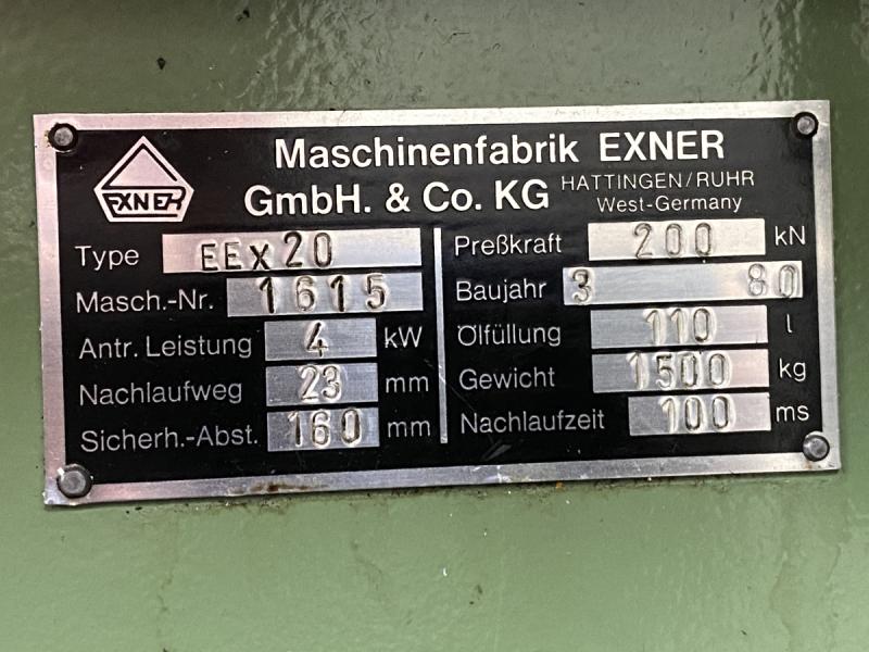 Einständer - Hydraulikpresse 20 ton.