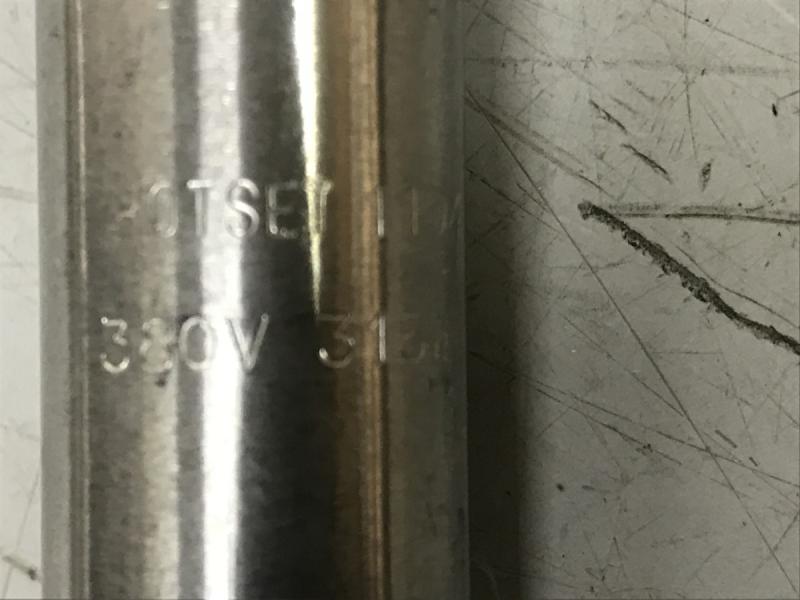 Heizpatrone mit Edelstahlhülse und Keramikverguss, Elektro Heizstab, Elektroheizung