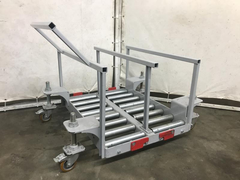 Batterie Wechselgestell, Transportgestell, Lagergestell für Staplerbatterie, Batteriewechselwagen