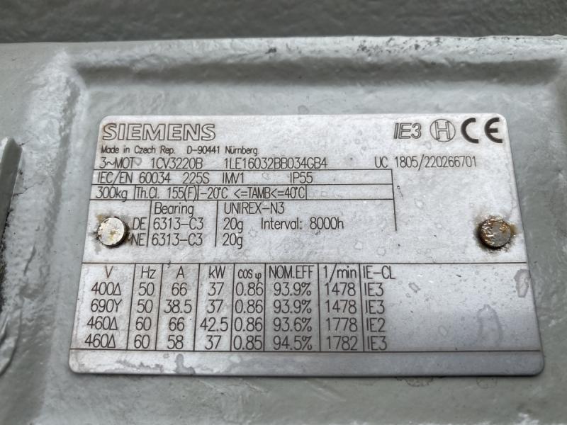 Drehstrom Elektromotor 37 kW Drehstrommotor, Kraftstrommotor, E-Motor, Käfigläufer, Asynchronmotor