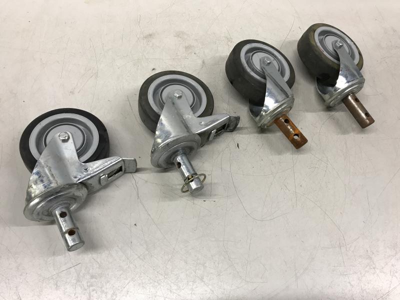 4 Stück Lenkrollen, Stammschwimmer Lenkrolle mit Bolzen Montage