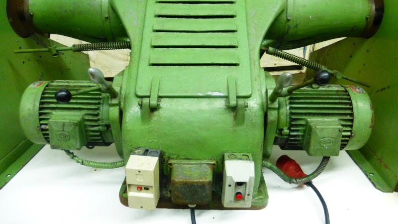 Doppelseitiger Schleif- und Polierbock für Scheiben Ø 800 mm