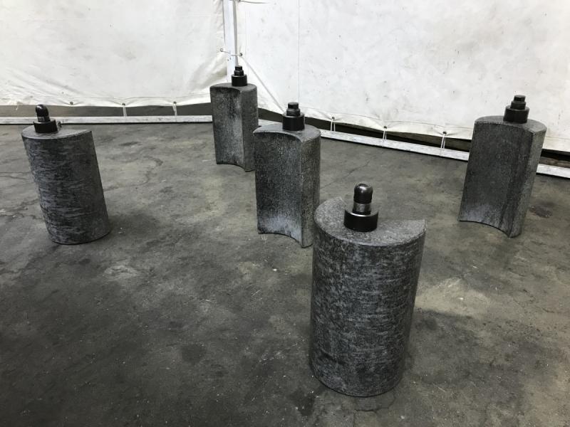 Hartgesteinplatte, Granitplatte, Granitblock, Meßwürfel, Hartgesteinblock