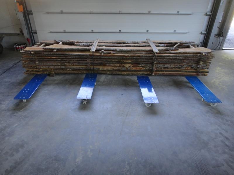 1 Paar = 2 Stück Transportroller mit je 4 Lenkrollen, Plattformwagen, Transportwagen je 1000 kg