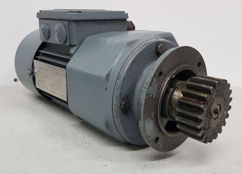 Getriebemotor mit 2 Motordrehzahlen, Polumschaltbar Dahlander 0,2 / 0,28 kW, Drehzahl 57 / 112 U/min