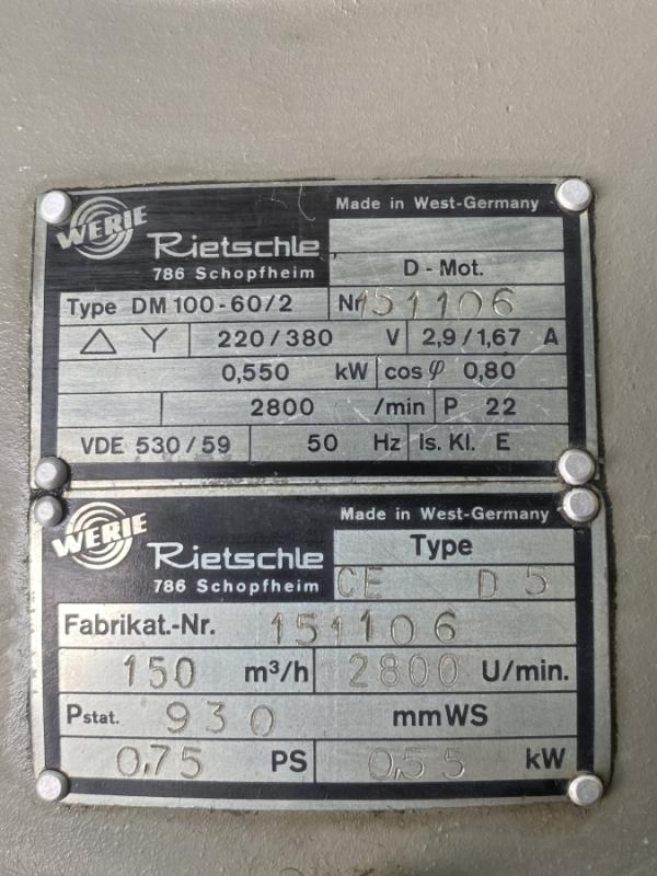 Radialventilator Druckgebläse zur Belüftung