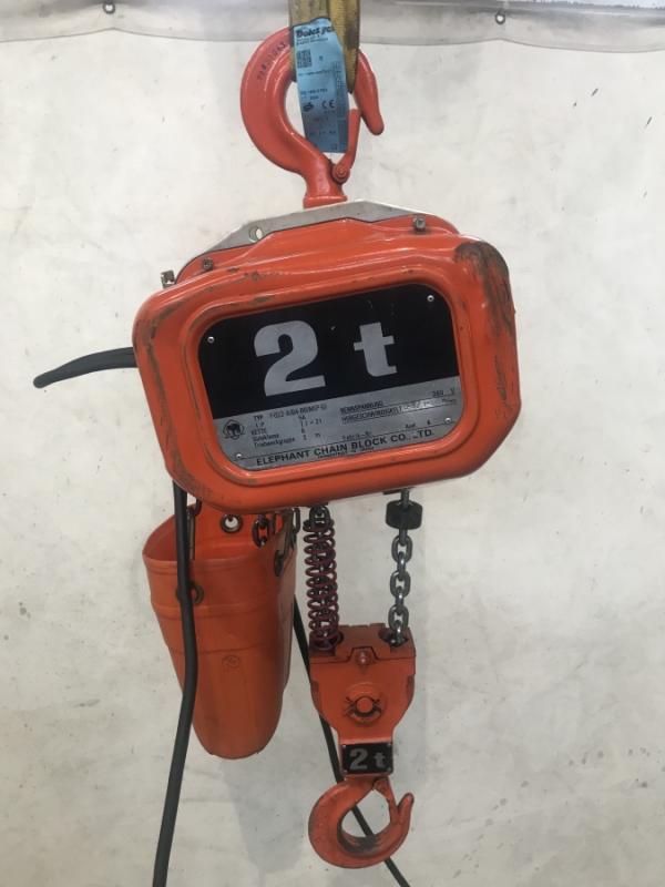 E-Kettenzug, Elektro Hubwerk, Kran 2000 kg