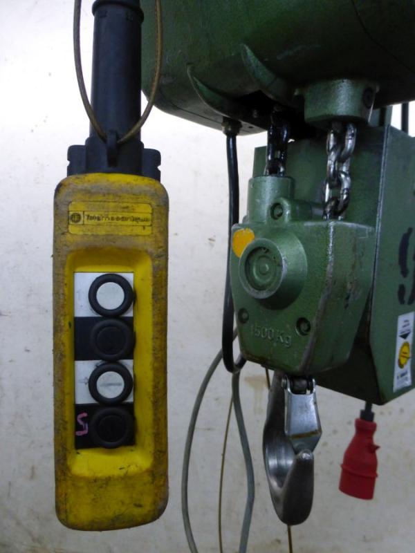 E-Kettenzug, Elektro Hubwerk, Kran 1500 kg