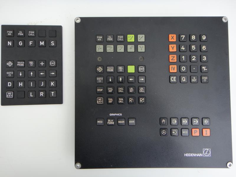 Tastatur, Bedienfeld, Bedienpult, Maschinensteuertafel für TNC 355 / 360 Typ TE 355, Schulungstastatur ohne Potis und ohne grüne Taste für Zyklus Start