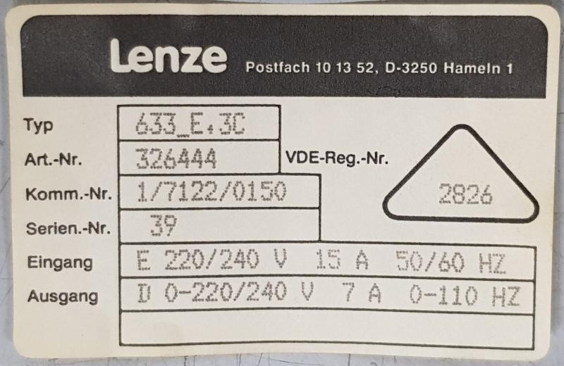 Wechselstrom Frequenzumrichter für Drehstrom- Motor, Umrichter-Antriebe Reihe 630