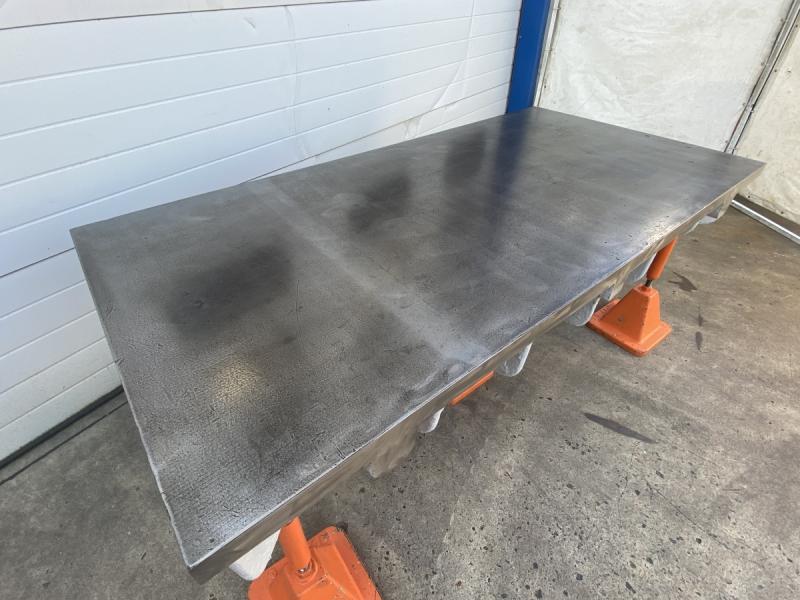 Richt- und Schweißplatte Stahlguß-Grauguß stark verrippt