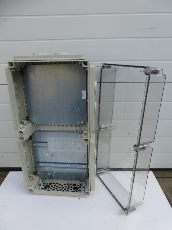 Verteilerkasten mit Klarsichtabdeckung, Leergehäuse Schaltkasten, Klemmkasten