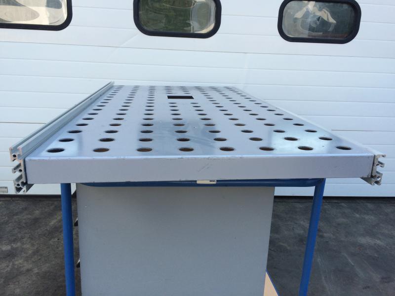 Arbeitstisch, Packtisch, Montagetisch Kugelrollentisch für Rollenbahnbreite 800 mm