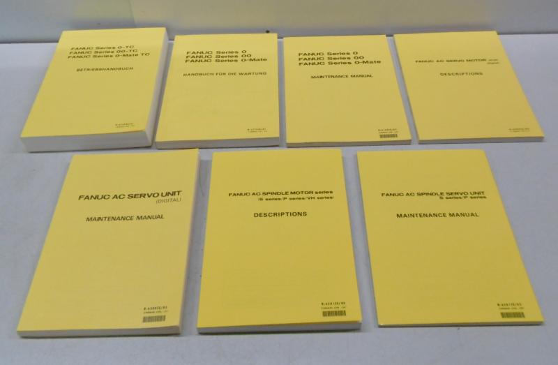 Handbuch Satz, Betriebsanleitung, Bedienungsanleitung, Maintenance Manual,  Operators Manual Fanuc Series O/OO für Drehmaschine, Drehbank, Lathe