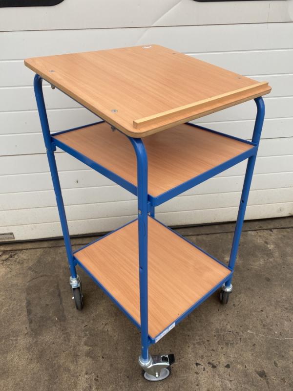 Schreibpult, Rollpult, Etagenwagen, Logistikwagen, Regalwagen