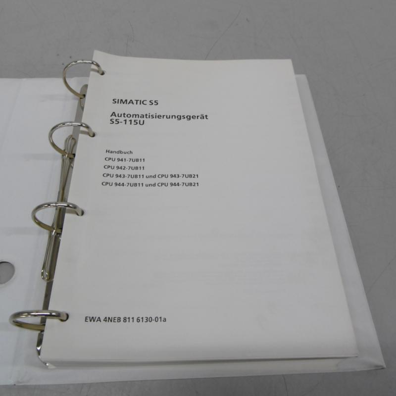 Handbuch, Programmieranleitung, Betriebsanleitung, Bedienungsanleitung,  Gerätehandbuch Automatisierungsgerät, STEP5, 