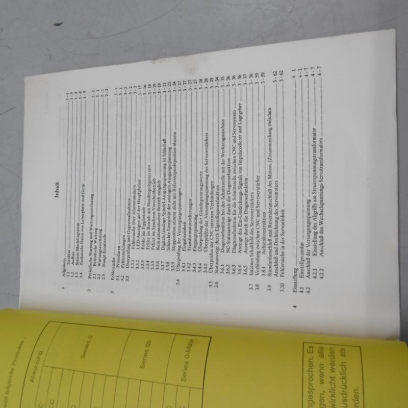 Handbuch- Satz, Betriebsanleitung, Bedienungsanleitung, Maintenance Manual,  Operators Manual Fanuc Series O/OO für Drehmaschine, Drehbank, Lathe