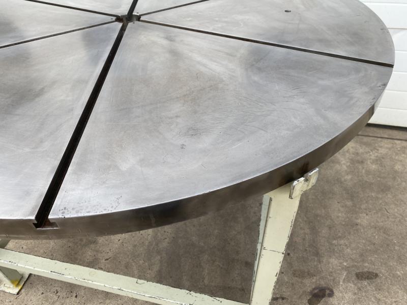 Runde Aufspannplatte mit T-Nuten, Aufspanntisch