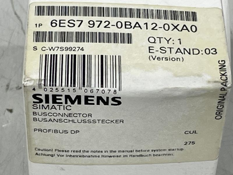 Busanschlußstecker, Busconnector, Profibus DP Siemens Simatic