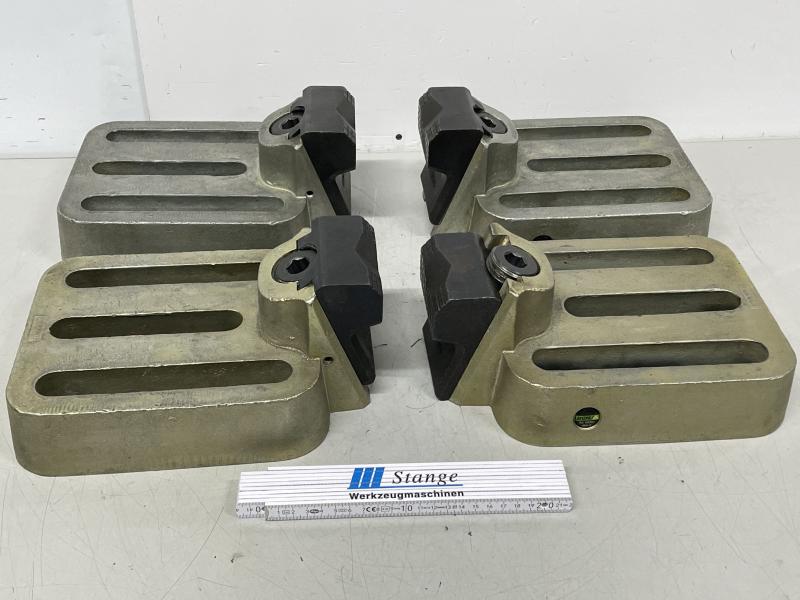 4 Stück Spannelemente, Niederzugspanner, Stabilspannbacken, Spannpratze