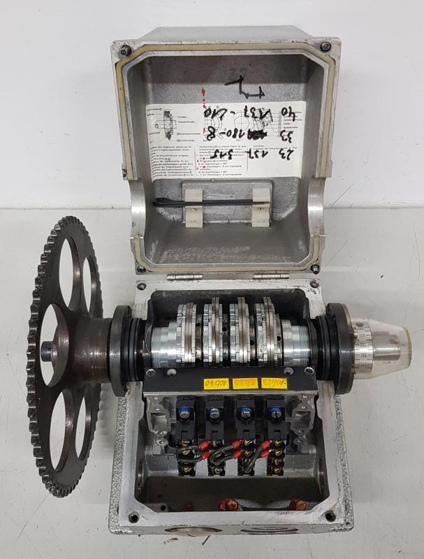 Nockenschaltwerk mit 4 Schaltspuren, Werkzeugüberwachung, Prozess-Überwachung