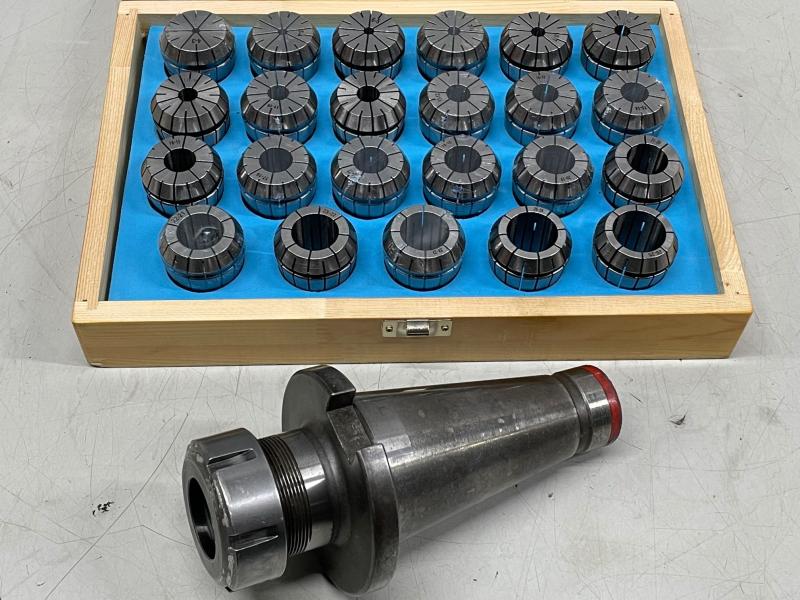 Spannzangenfutter SK50, Spannzangensatz mit Spannzangeaufnahme ER40