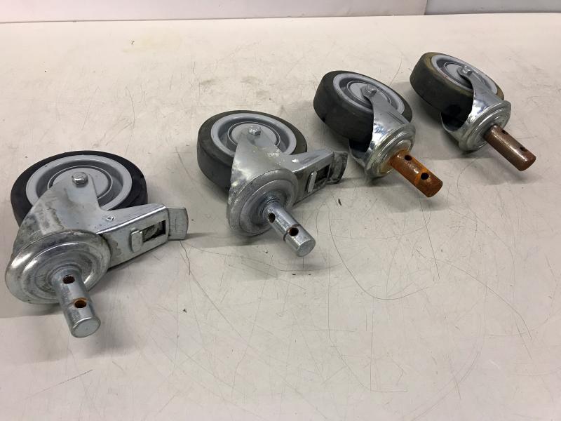 4 Stück Lenkrollen, Stammschwimmer Lenkrolle mit Bolzen Montage