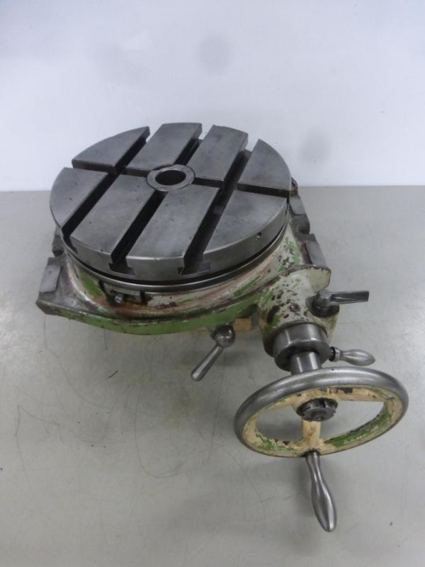 Rundteiltisch mit Kurbel und Skala am Rundtisch zum direkten Teilen