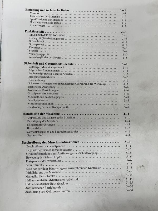 Bedienungsanleitung für Bandsägemaschine