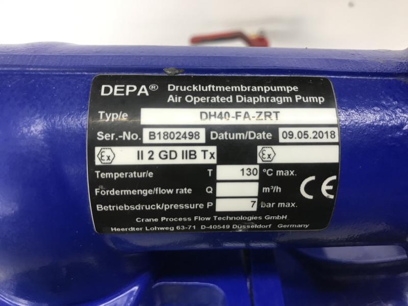 Doppelmembranpumpe mit Druckluftantrieb Druckluft-Membranpumpe, Zweifachpumpe