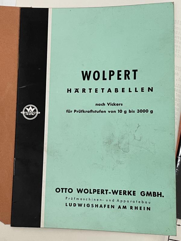 Betriebsanleitung, Bedienungsanleitung für Härteprüfer 