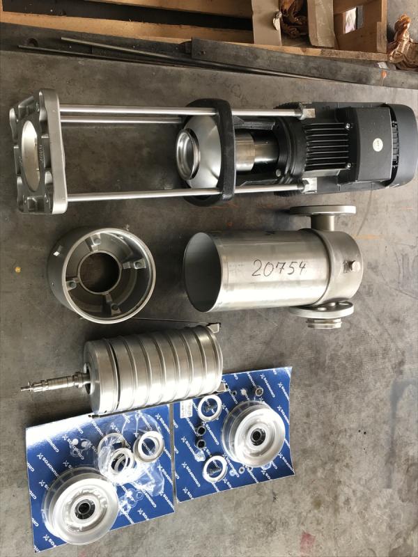 Vertikale mehrstufige Hochdruckkreiselpumpe, Neuwertige Kreiselpumpe als Ersatzteilspender