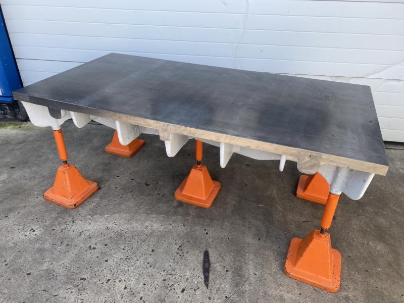 Richt- und Schweißplatte Stahlguß-Grauguß stark verrippt