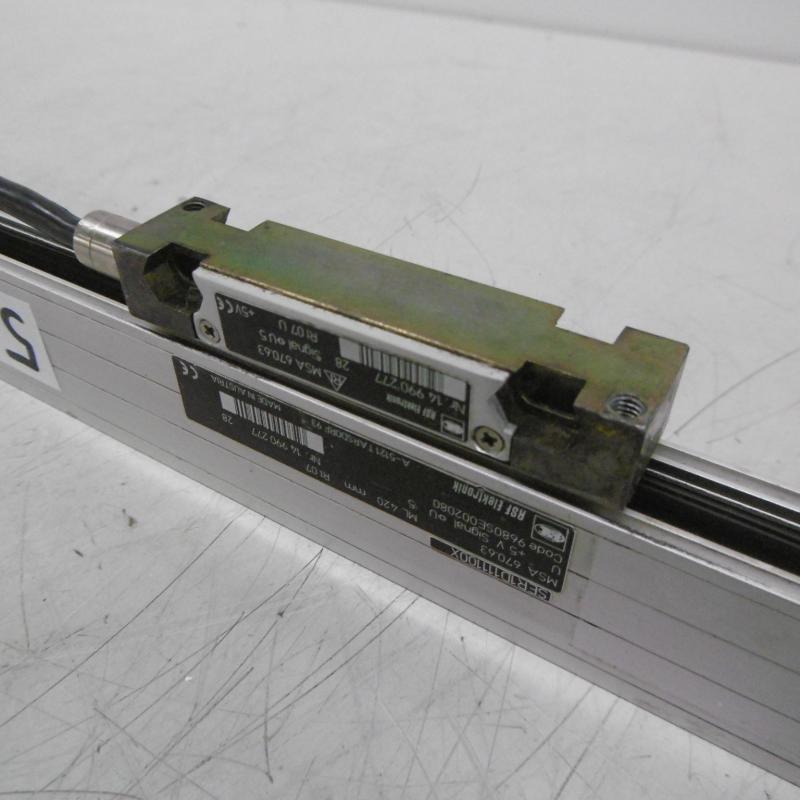 Glasmaßstab, inkrementales Längenmesssystem, Linear Scale, Maßstab mit Glaslineal für Positionsanzeige