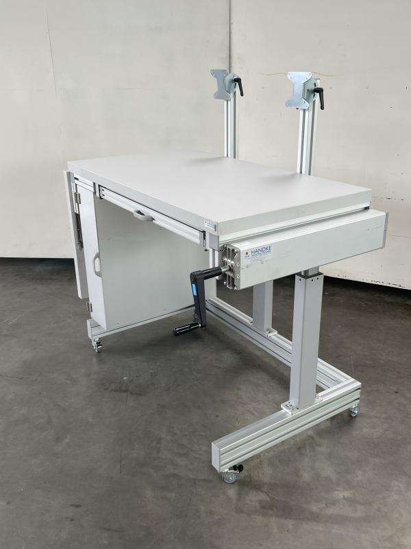 Höhenverstellbare Werkbank, höhenverstellbarer Arbeitstisch, Elektrowerkbank