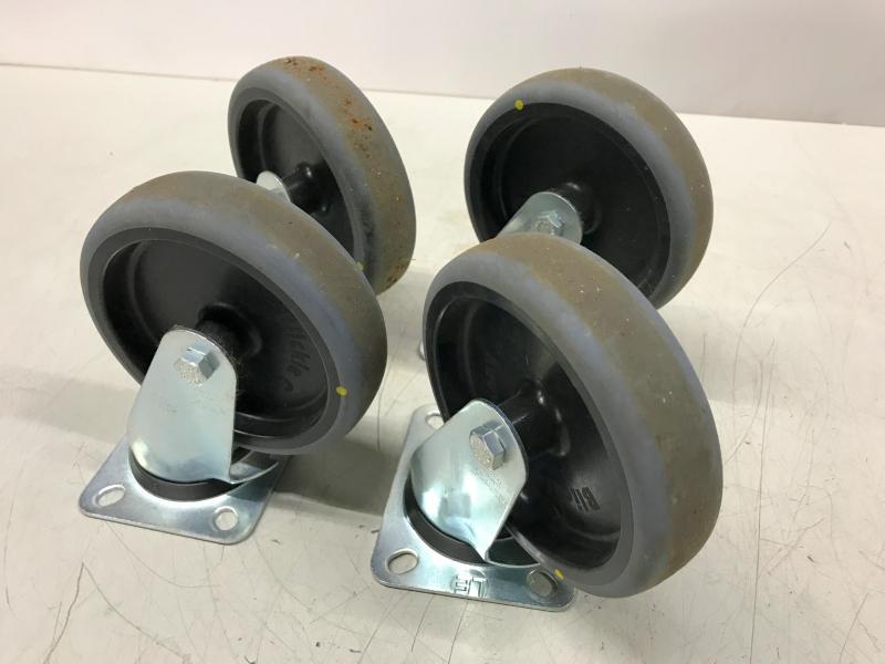 4 Stück Bockrollen, Lenkrollen mit Feststeller, lenkbare Schwerlastrolle für Transportroller 4 Stück Bockrollen, Lenkrollen mit Feststeller, lenkbare Schwerlastrolle für Transportroller