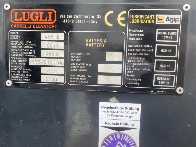 Diesel - Gabelstapler, Traglast 4500 kg, mit Hydrostatischem Antrieb wie Linde