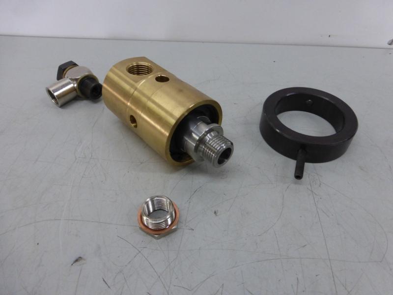 Drehdurchführung, Rotorgetragene Einkanal Rotationsdurchführung für Druckluft